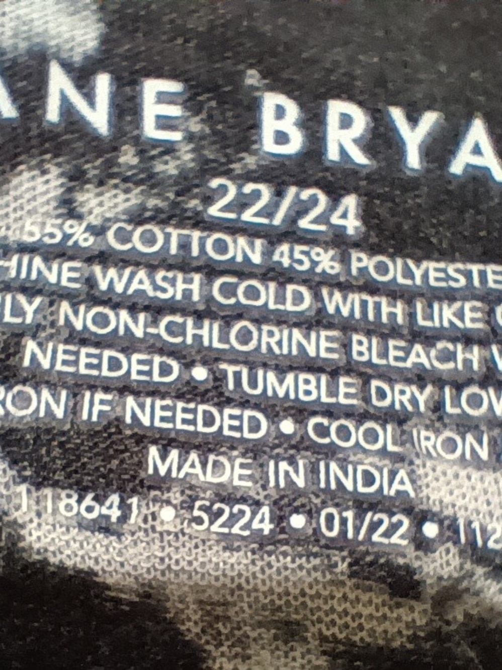 Lane Bryant Size 22/24 Short Sleeve V-Neck Ruched Sides Gray White Floral - Picture 7 of 7